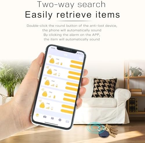 Konohan 5-Pack Transportable GPS Tracker - Sensible Anti-Loss System for Finding Pets, Wallets, Keychains, Baggage, and Extra