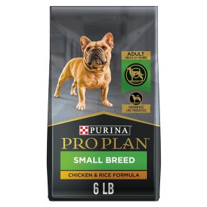 Purina Professional Plan Hen & Rice Formulation Excessive Protein Canine Meals for Small Breeds – 6 lb Bag