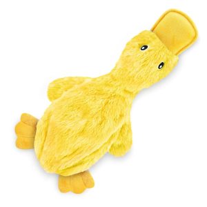 High High quality Crinkle Canine Toy for All Breeds – Cute Stuffing-Free Duck with Mushy Squeaker, Good for Indoor Puppies and Senior Canines, Plush and Mess-Free Chewing Enjoyable